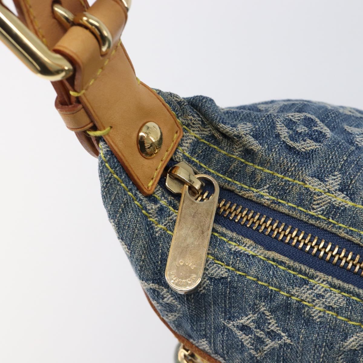 LOUIS VUITTON Monogram Denim Buggy PM Bag Blue M95049 LV Auth yk20900SAV