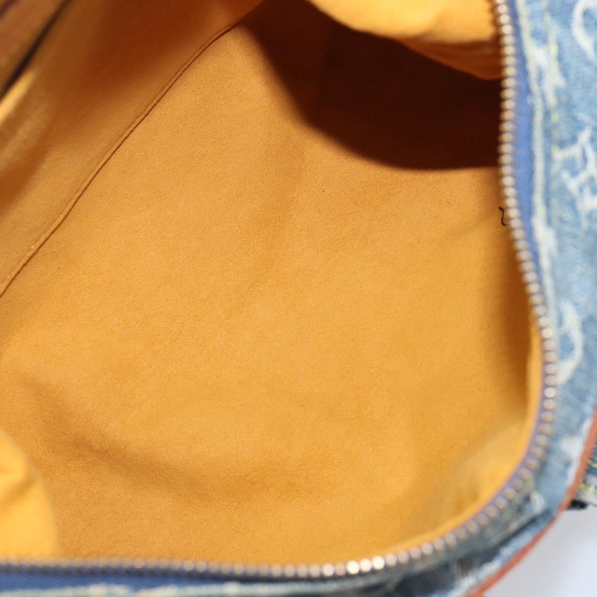 LOUIS VUITTON Monogram Denim Buggy PM Bag Blue M95049 LV Auth yk20900SAV