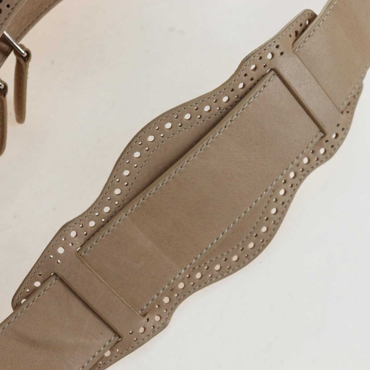 BALENCIAGA The Giant City Bag Leather 2way Beige Silver 204529 Auth yk20902V