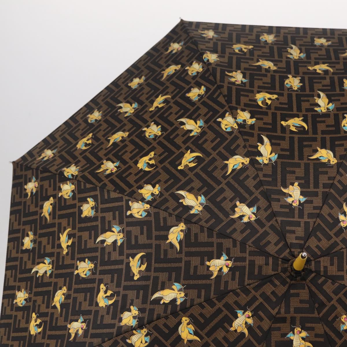 FENDI Zucca Canvas Pokemon Collaboration Dragonite Umbrella Auth yk20929SAM