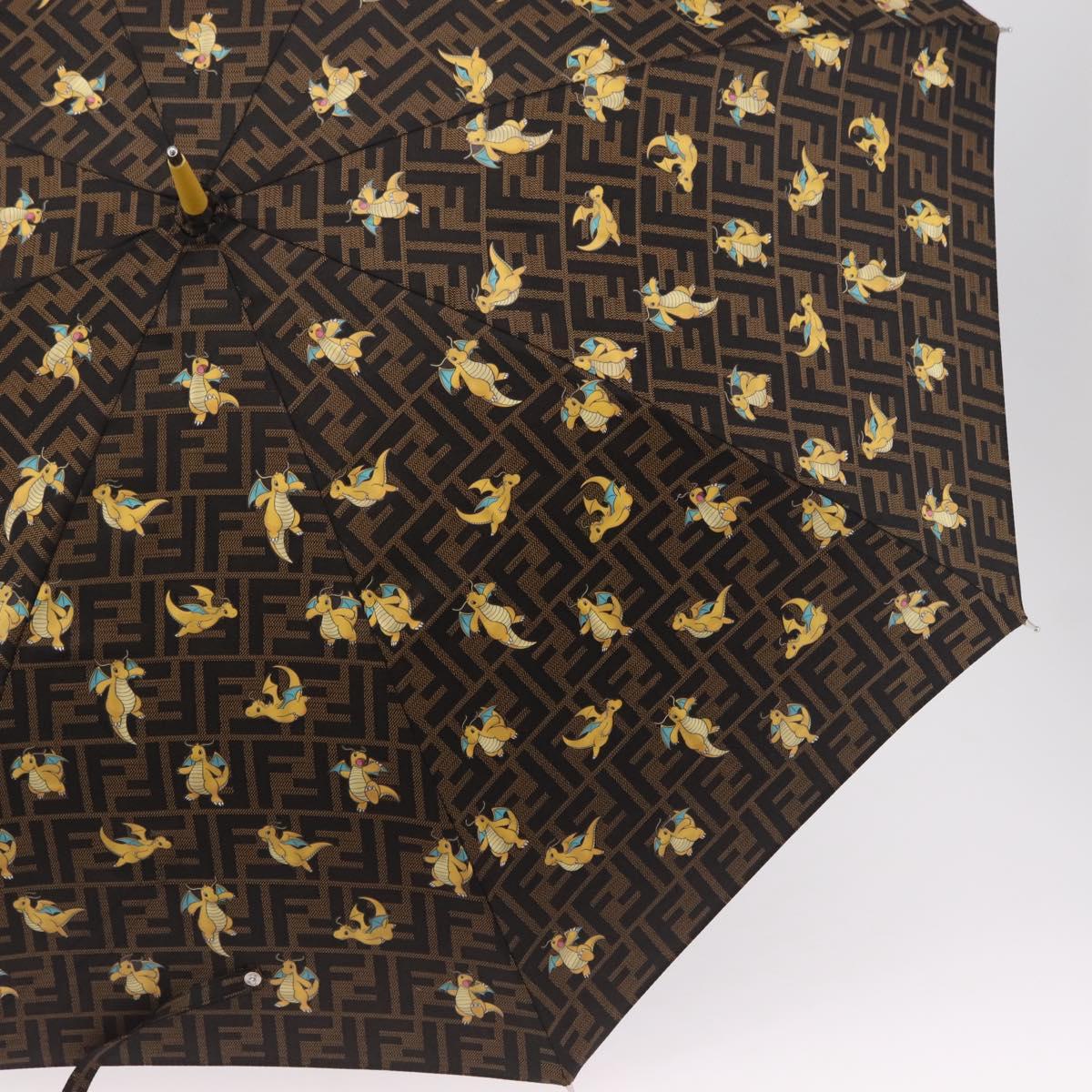 FENDI Zucca Canvas Pokemon Collaboration Dragonite Umbrella Auth yk20929SAM