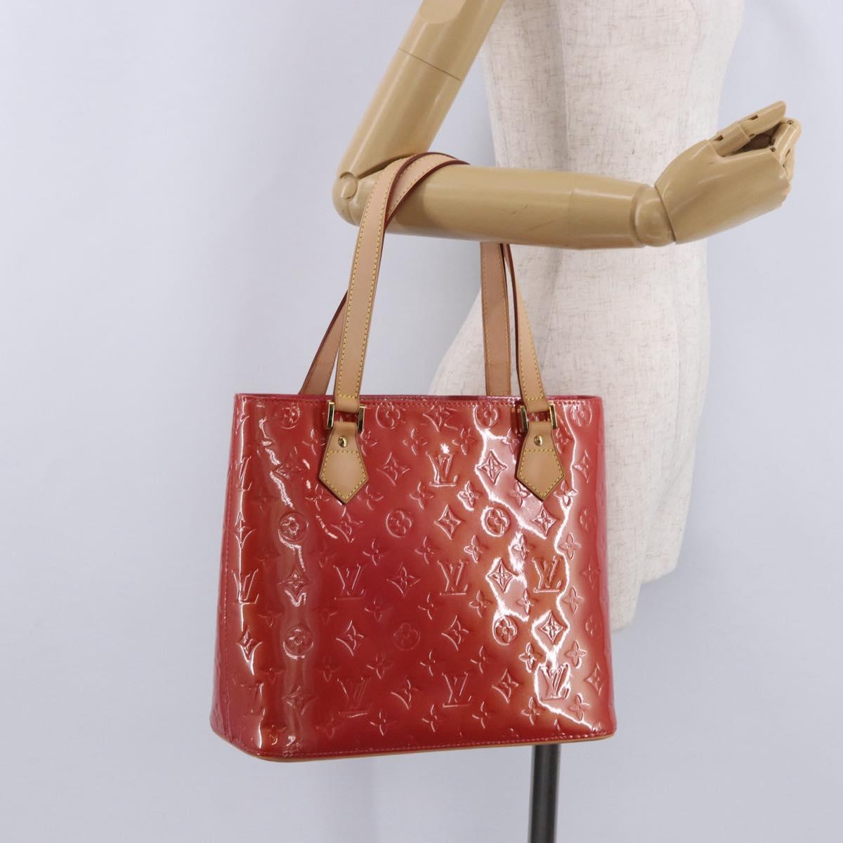 LOUIS VUITTON Monogram Vernis Houston Bag Fran Boise M9135F LV Auth yk20933SAM