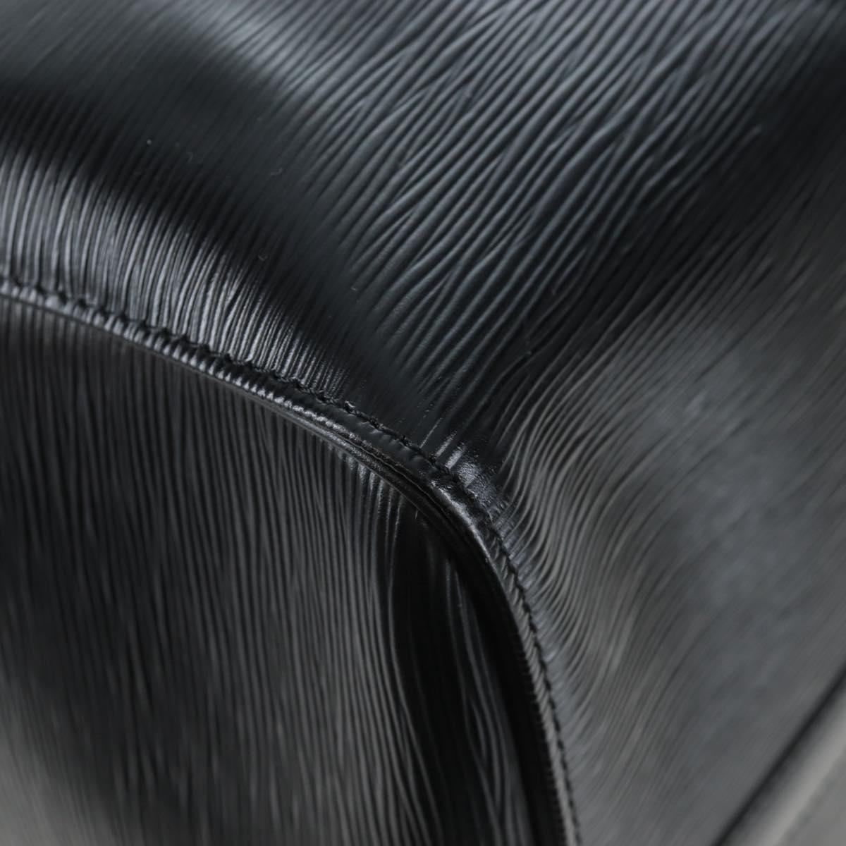 LOUIS VUITTON Epi Keepall 55 Boston Bag Noir M42952 LV Auth yk20950SAV