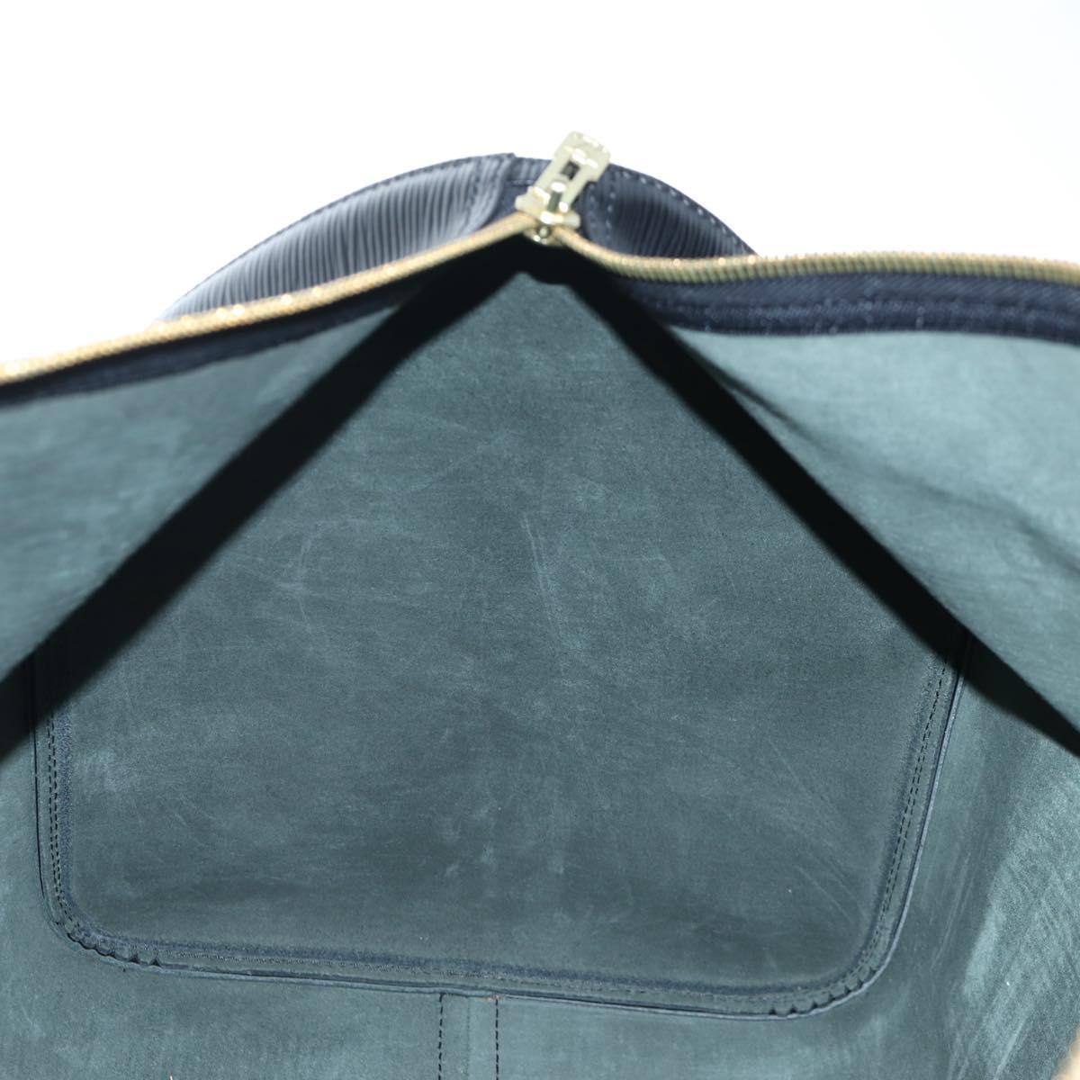 LOUIS VUITTON Epi Keepall 55 Boston Bag Noir M42952 LV Auth yk20950SAV
