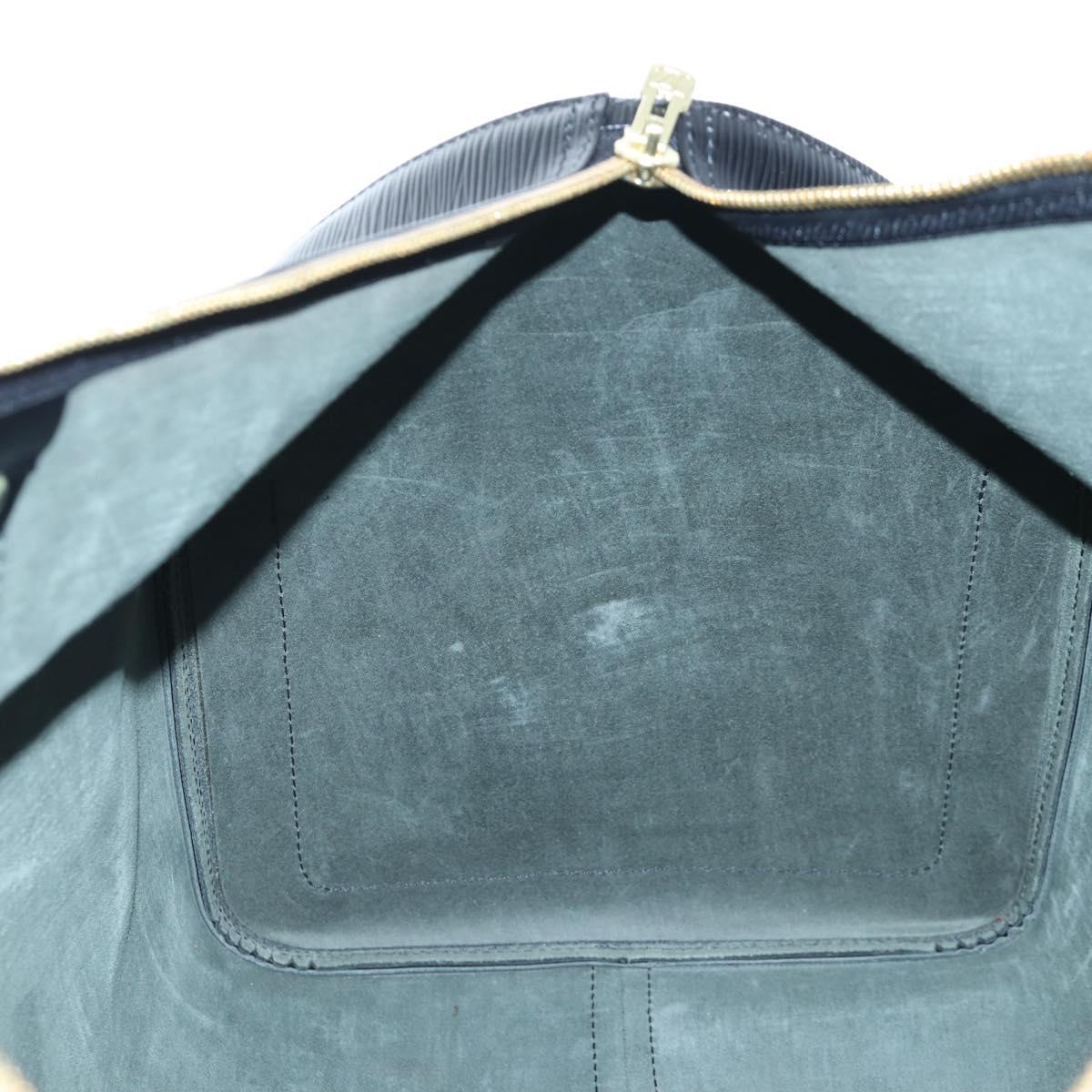 LOUIS VUITTON Epi Keepall 55 Boston Bag Noir M42952 LV Auth yk20950SAV