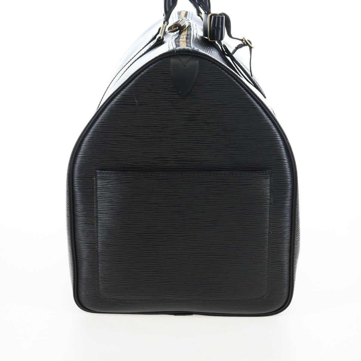 LOUIS VUITTON Epi Keepall 55 Boston Bag Noir M42952 LV Auth yk20950SAV