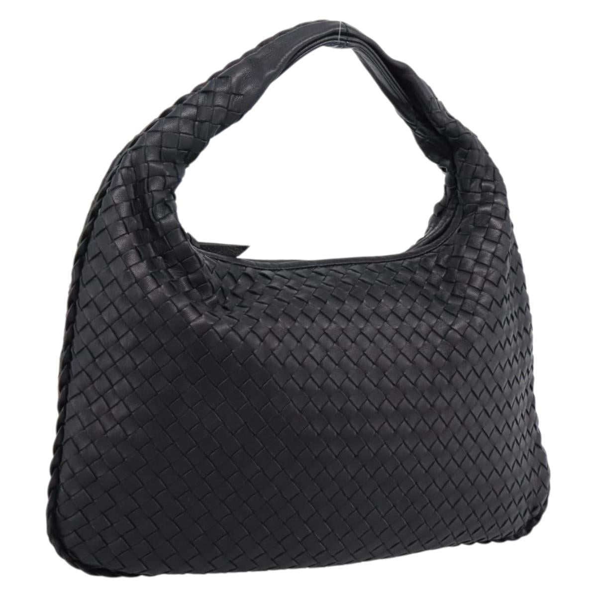 BOTTEGA VENETA INTRECCIATO Hobo Shoulder Bag Leather 115653 Auth yk20954SAV
