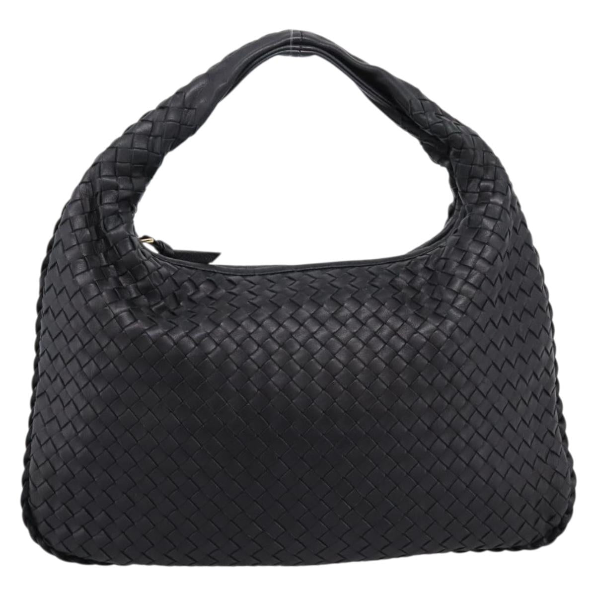 BOTTEGA VENETA INTRECCIATO Hobo Shoulder Bag Leather 115653 Auth yk20954SAV