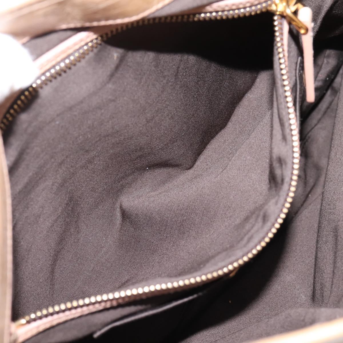 Miu Miu Matelasse Shoulder Bag Leather 2way Beige Gold Auth yk20963V