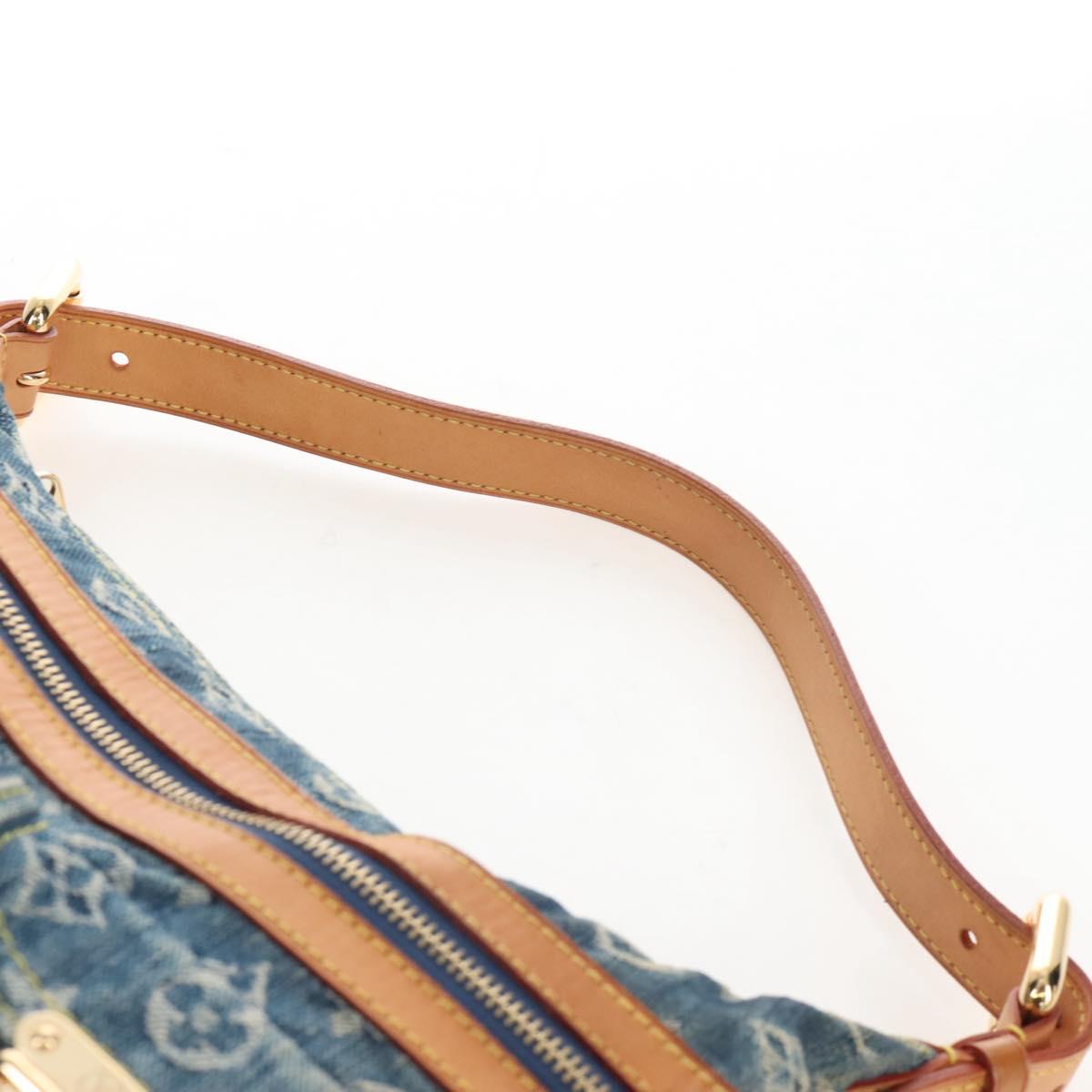 LOUIS VUITTON Monogram Denim Buggy PM Bag Blue M95049 LV Auth yk20968SAM