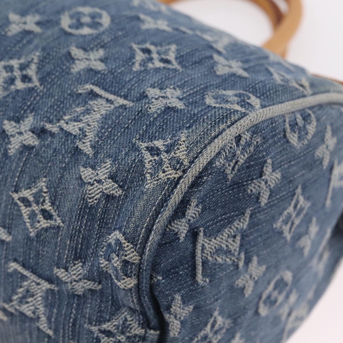 LOUIS VUITTON Monogram Denim Neo Speedy Hand Bag Blue M95019 LV Auth yk20976V