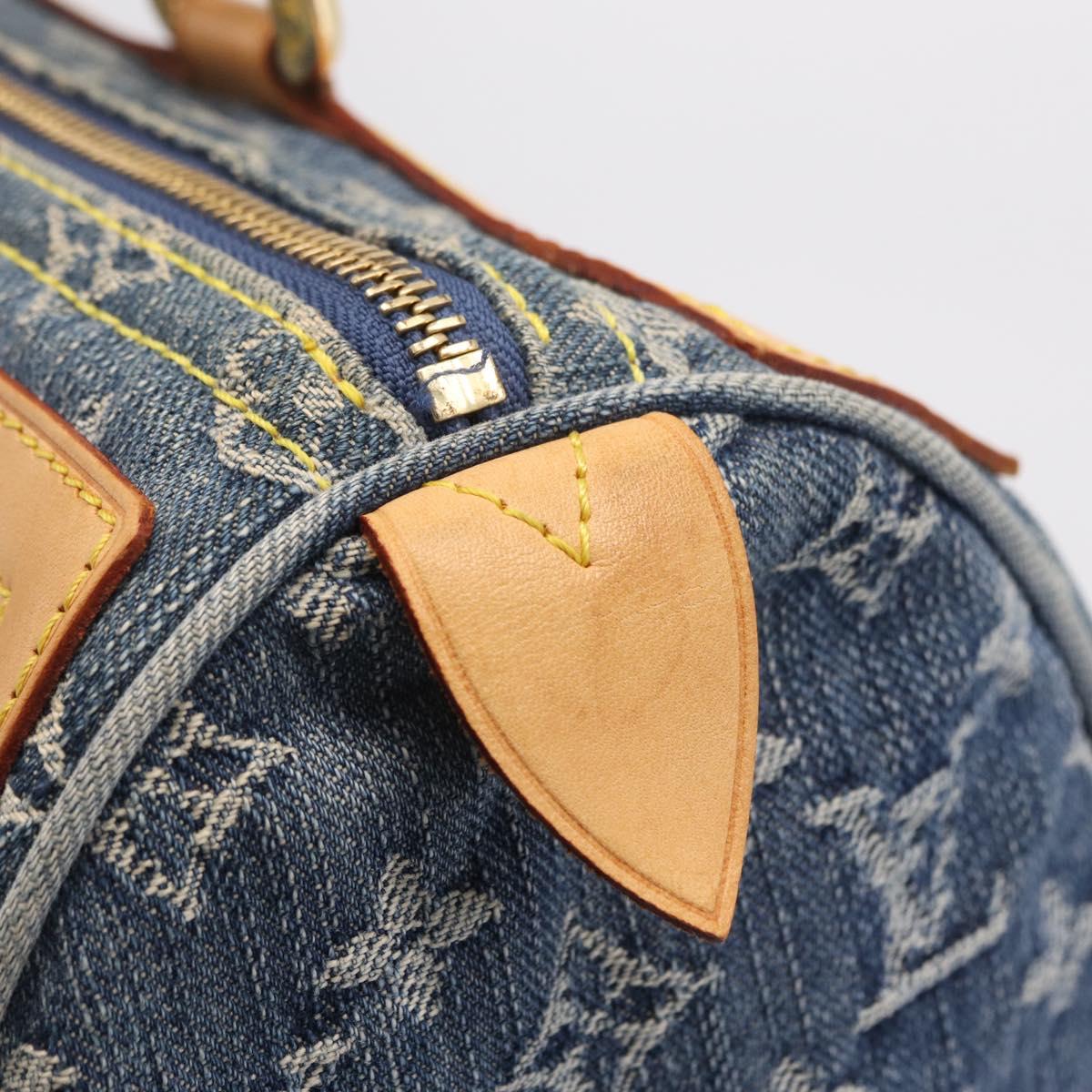 LOUIS VUITTON Monogram Denim Neo Speedy Hand Bag Blue M95019 LV Auth yk20976V