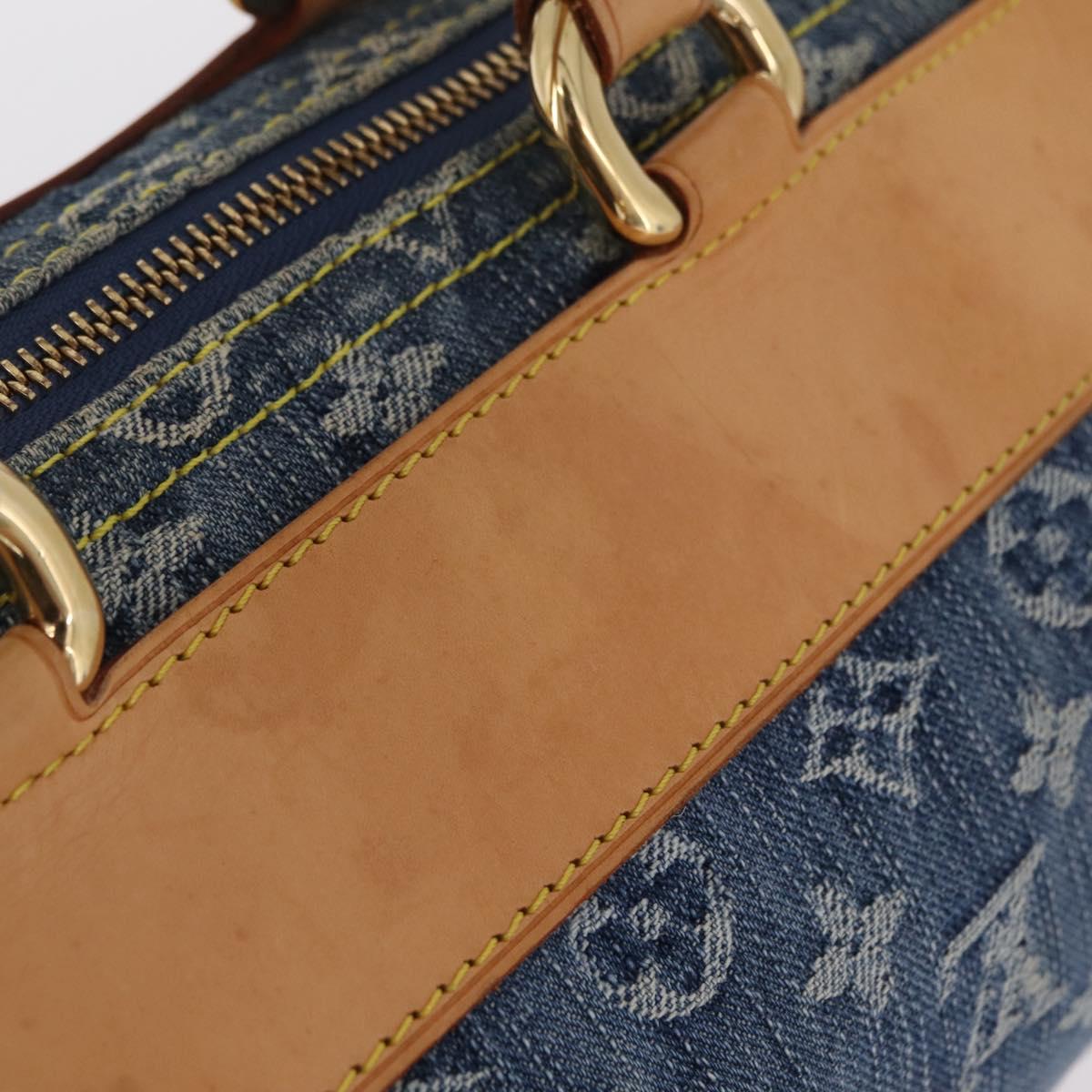 LOUIS VUITTON Monogram Denim Neo Speedy Hand Bag Blue M95019 LV Auth yk20976V