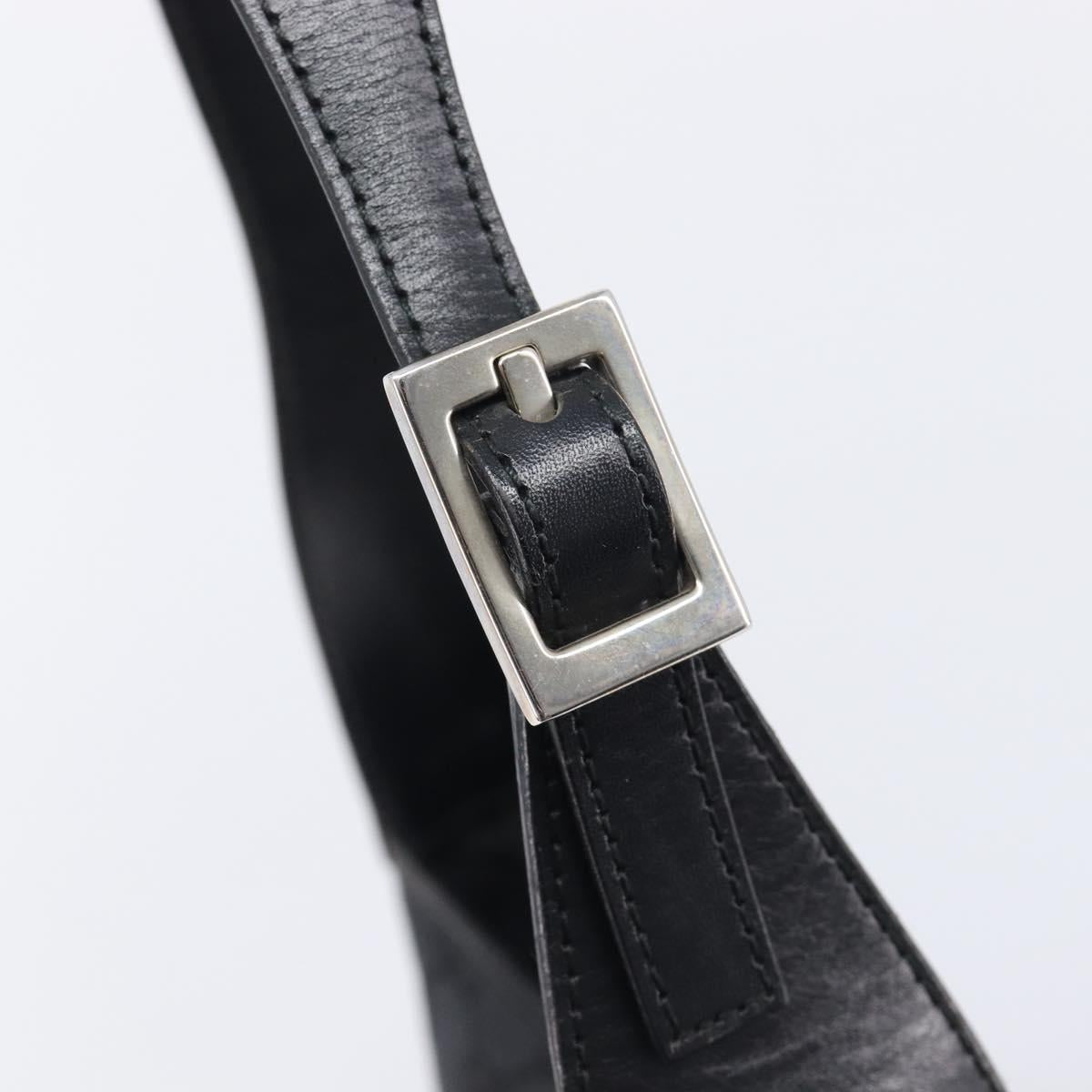 GUCCI Jackie Shoulder Bag GG Canvas Black Silver 001 3735 Auth yk20990V