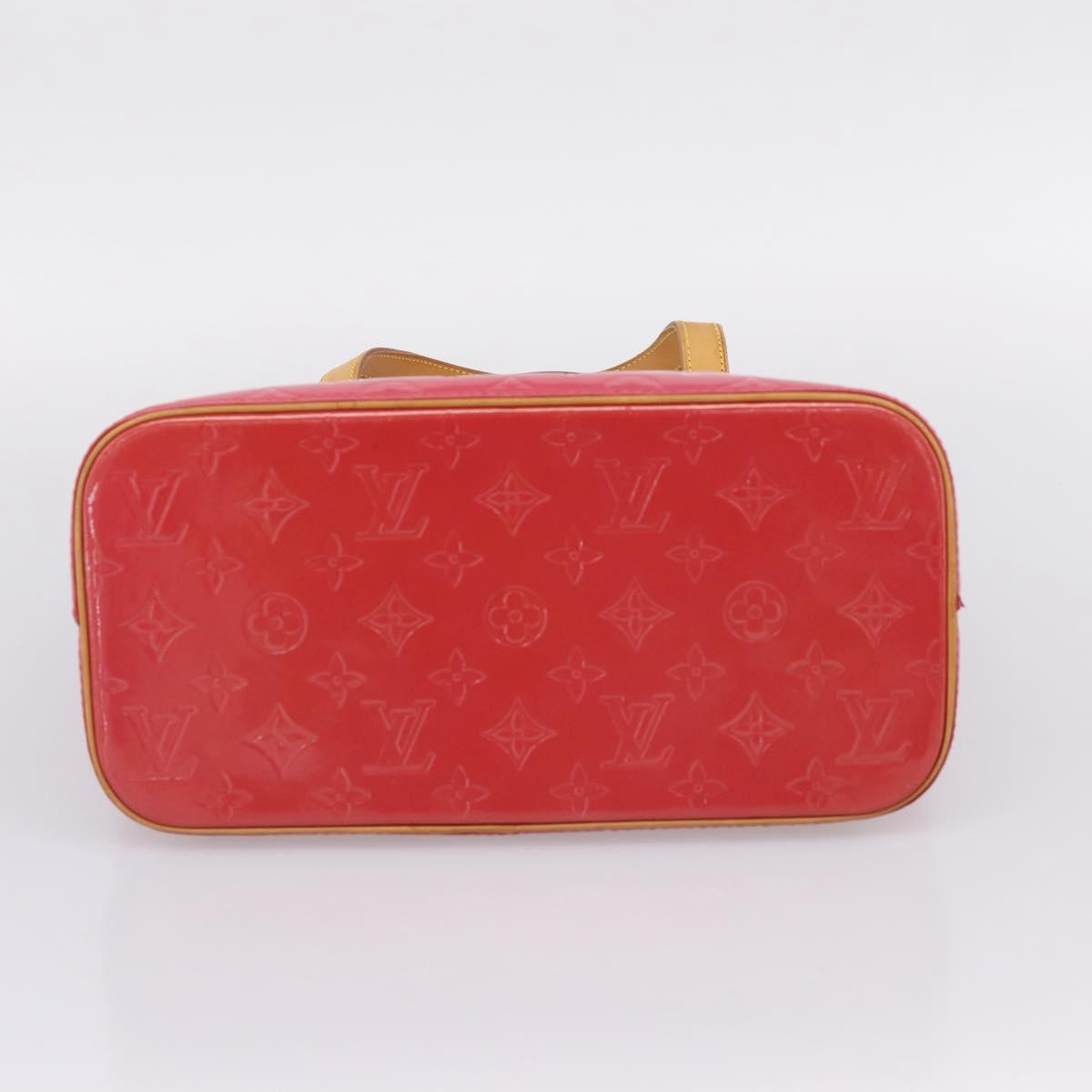 LOUIS VUITTON Monogram Vernis Houston Hand Bag Fran Boise M9135F Auth yk21004V