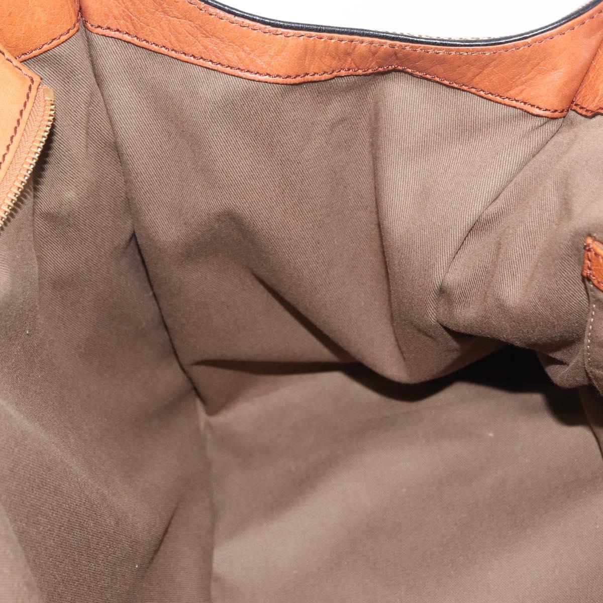 Chloe Harley Hand Bag Canvas Leather Beige Gold Auth yk21014V