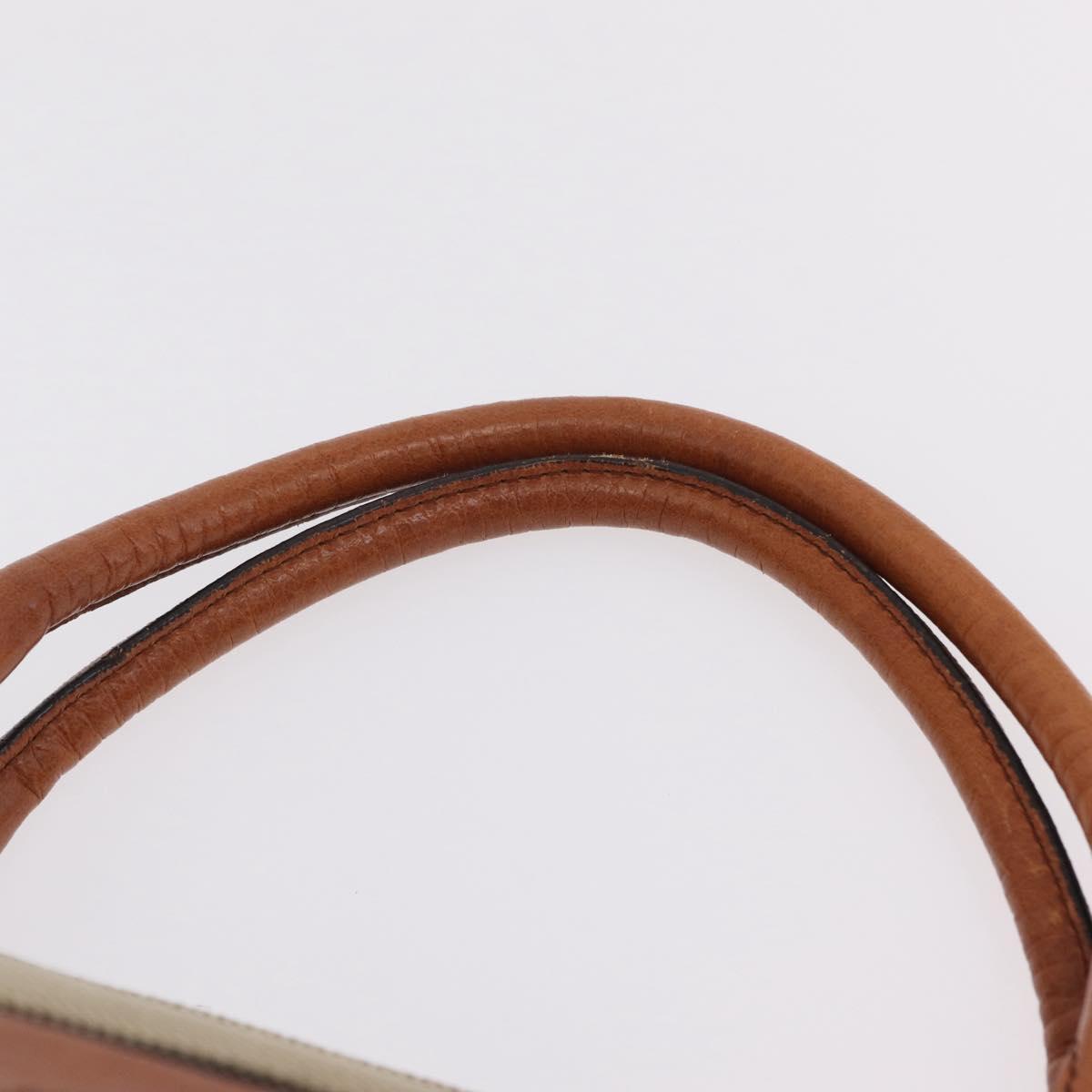 Chloe Harley Hand Bag Canvas Leather Beige Gold Auth yk21014V