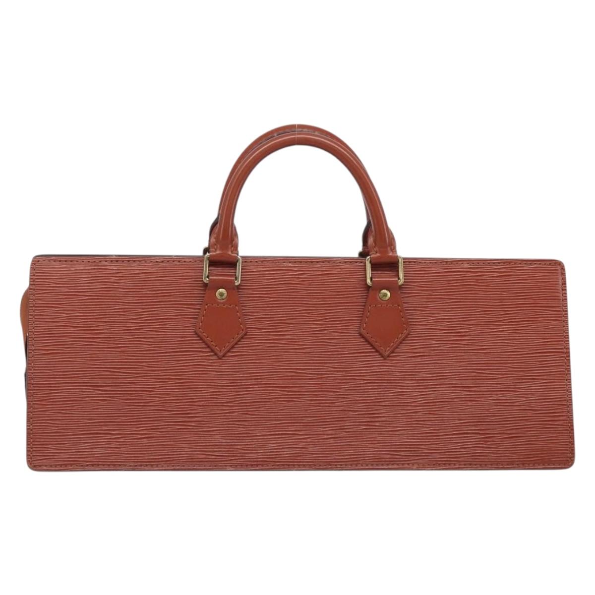 LOUIS VUITTON Epi Sac Triangle Hand Bag Brown M52093 LV Auth yk21038