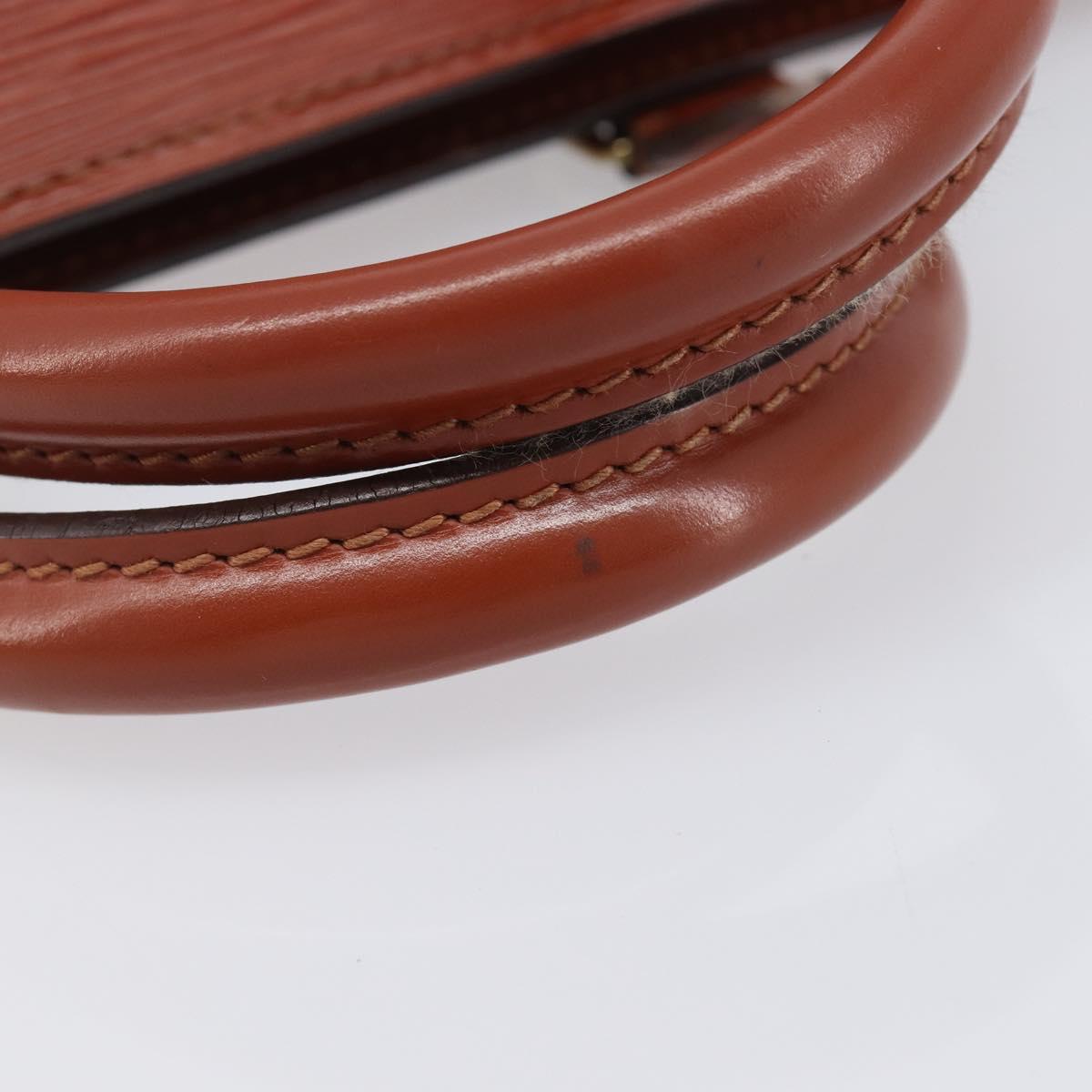 LOUIS VUITTON Epi Sac Triangle Hand Bag Brown M52093 LV Auth yk21038