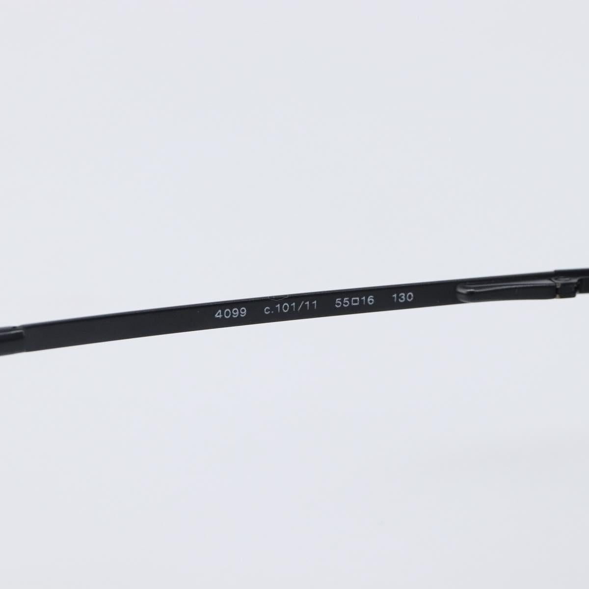 CHANEL Sunglasses Metal Black CC Auth yk21042M