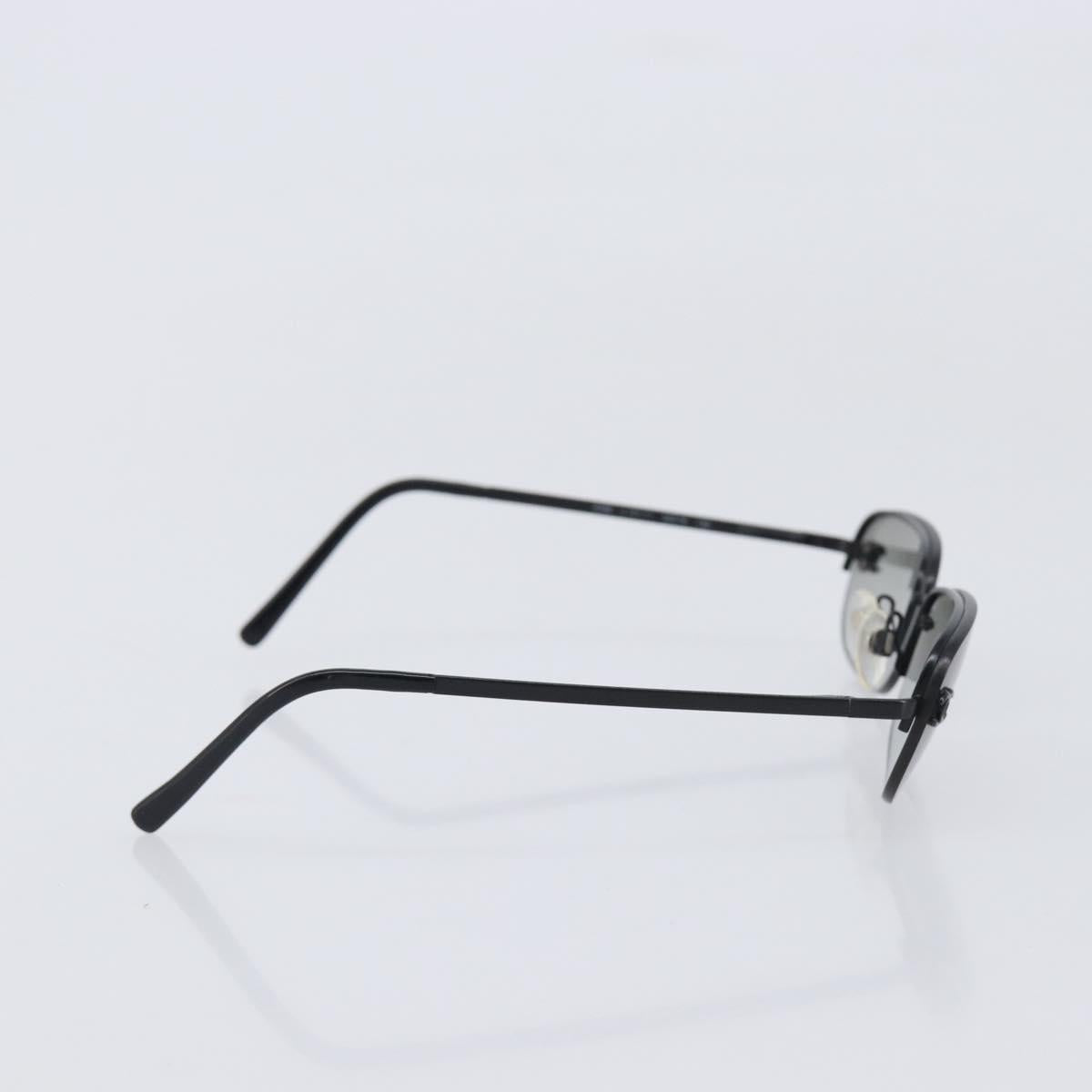 CHANEL Sunglasses Metal Black CC Auth yk21042M
