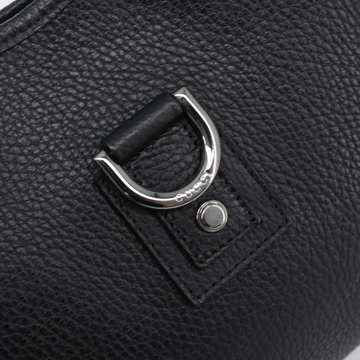 GUCCI Hand Bag Leather Black Silver 268637 Auth yk21045SAV