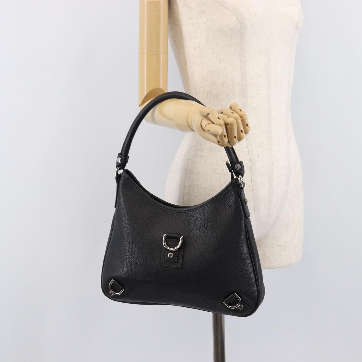 GUCCI Hand Bag Leather Black Silver 268637 Auth yk21045SAV