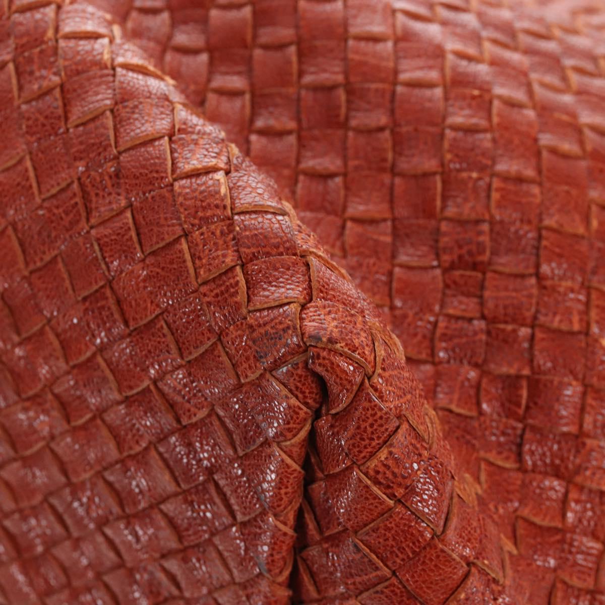 Bottega Veneta INTRECCIATO Cabas Hand Bag Leather Brown 113129 Auth yk21049SAM