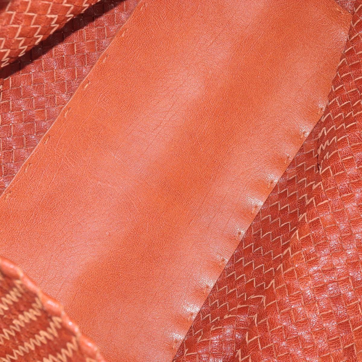 Bottega Veneta INTRECCIATO Cabas Hand Bag Leather Brown 113129 Auth yk21049SAM