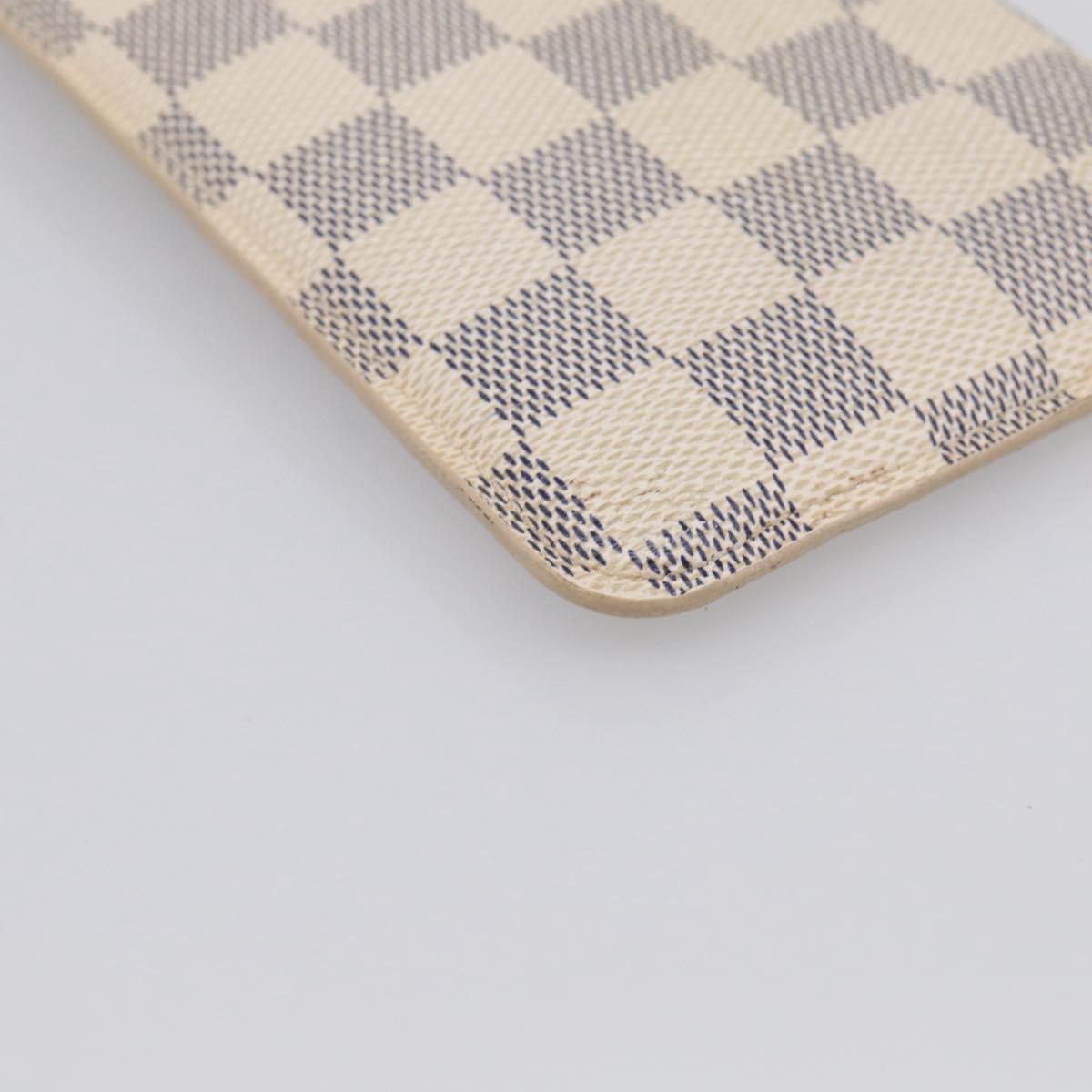 LOUIS VUITTON Azur Etui A Lunettes MM Glasses Case N60025 LV Auth yk21067A