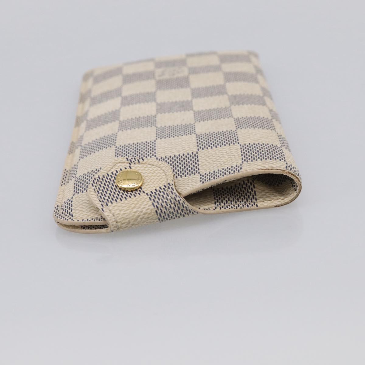 LOUIS VUITTON Azur Etui A Lunettes MM Glasses Case N60025 LV Auth yk21067A