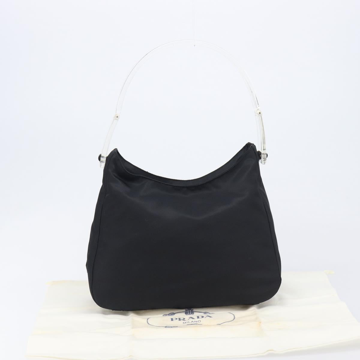 PRADA Shoulder Bag Nylon Black Auth yk21100A