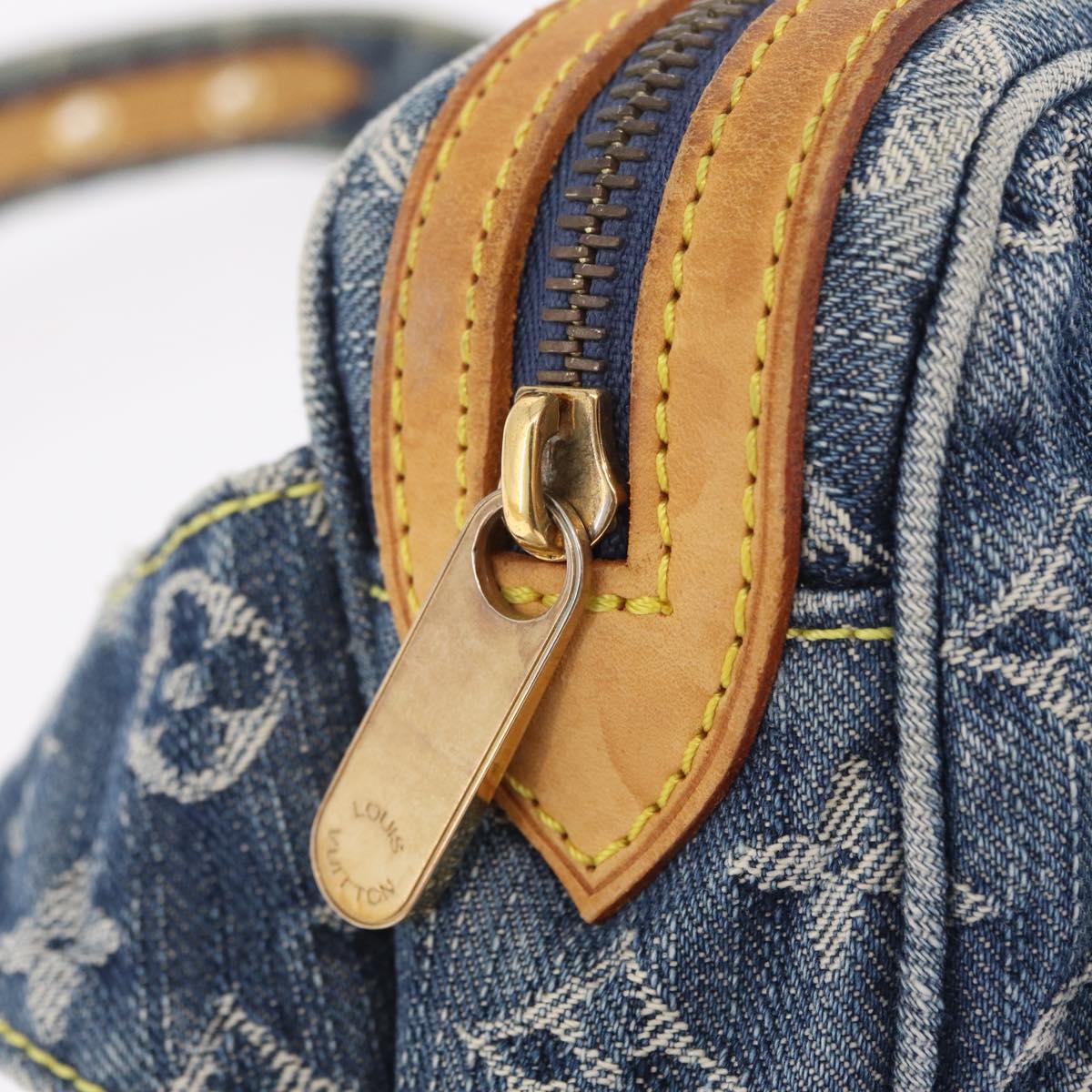 LOUIS VUITTON Monogram Denim Bum Bag Body Bag Blue M95347 LV Auth yk21116M