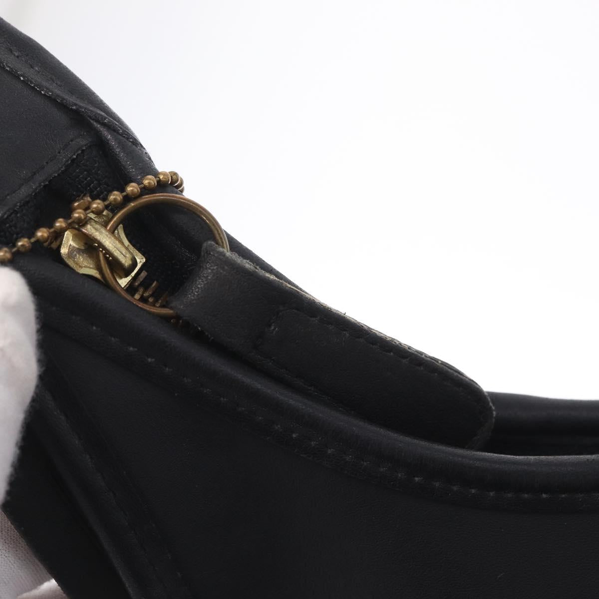 Coach Ergo Shoulder Bag Leather Black Gold Auth yk21122A