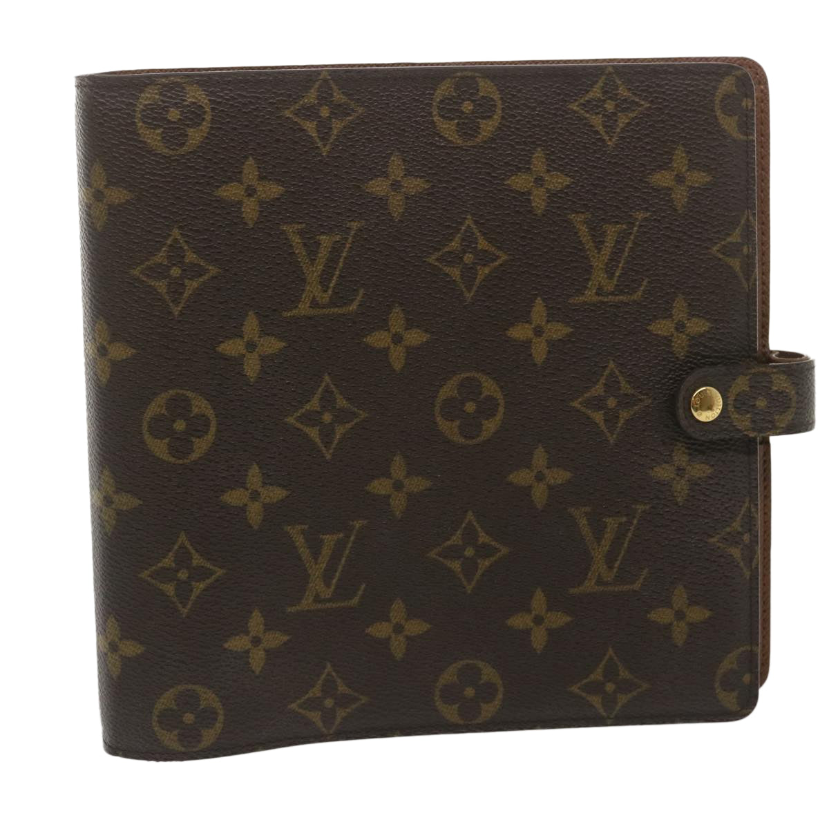 LOUIS VUITTON Monogram Agenda scrapbook Day Planner Cover R20955 LV Auth yk4249