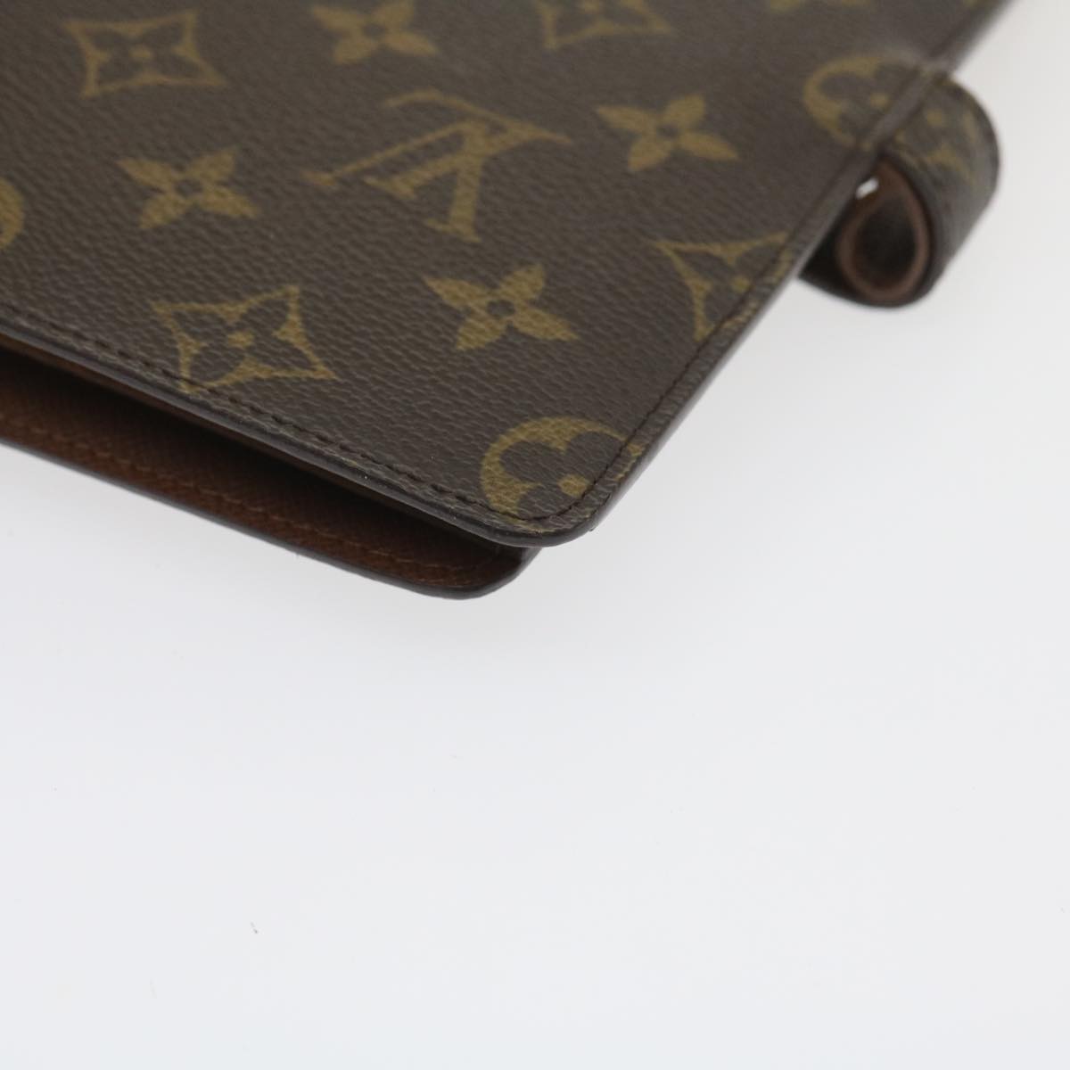 LOUIS VUITTON Monogram Agenda scrapbook Day Planner Cover R20955 LV Auth yk4249