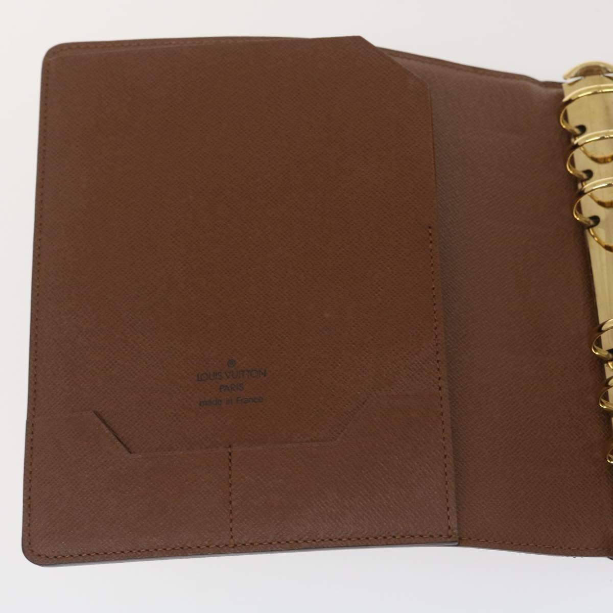 LOUIS VUITTON Monogram Agenda scrapbook Day Planner Cover R20955 LV Auth yk4249