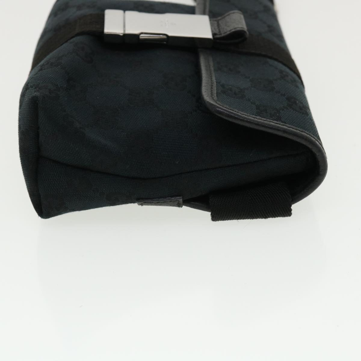 GUCCI GG Canvas Waist Bag Black Auth yk5537