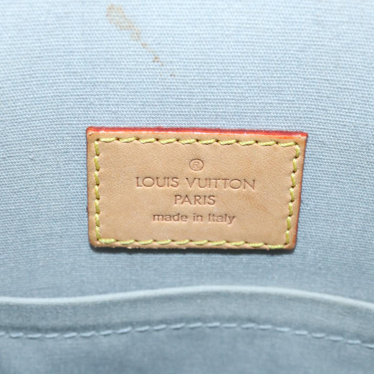 LOUIS VUITTON Monogram Miroir Sac Plat Hand Bag Silver M40269 LV Auth yk5783
