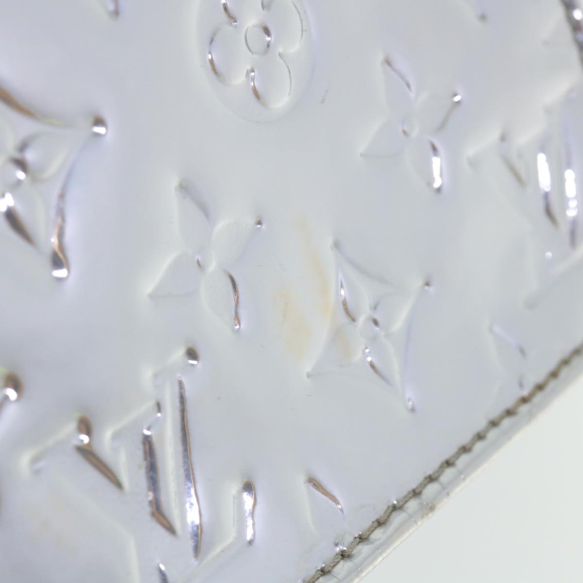 LOUIS VUITTON Monogram Miroir Sac Plat Hand Bag Silver M40269 LV Auth yk5783