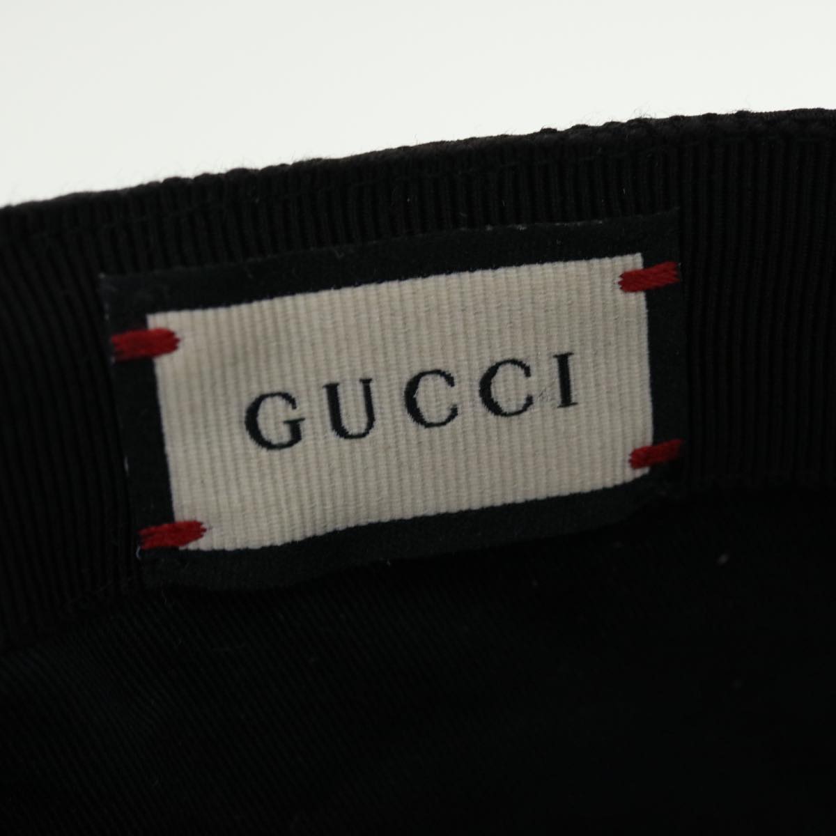 GUCCI GG Canvas Web Sherry Line Cap M Black Red Green 200035.601564 Auth yk7360