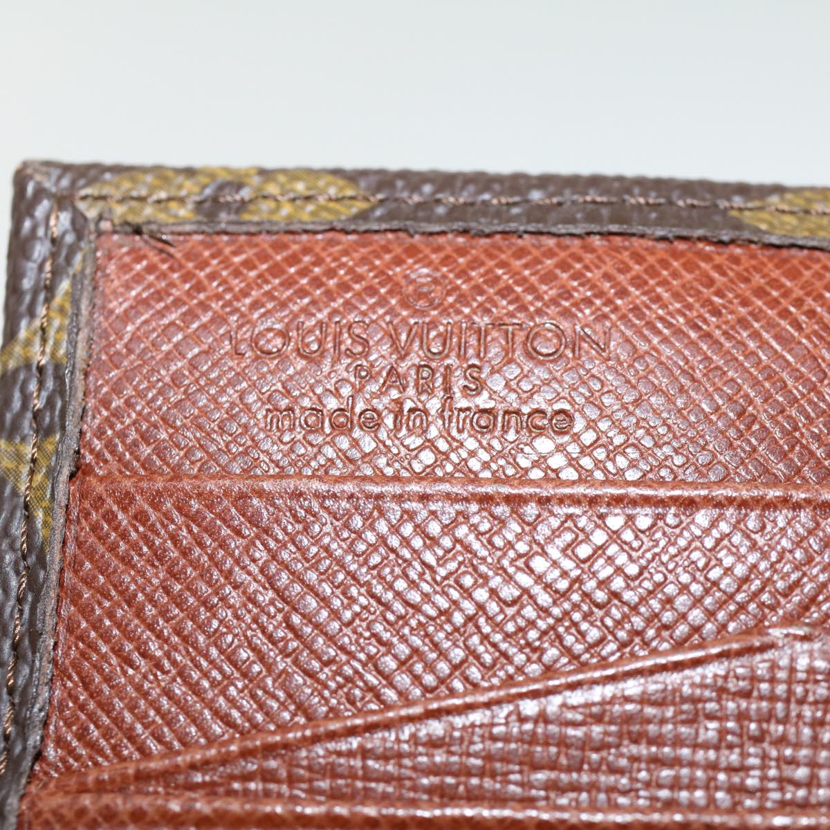 LOUIS VUITTON Monogram Porte Monnaie Bier Cartes Crdit Wallet M61652 LV yk7394B