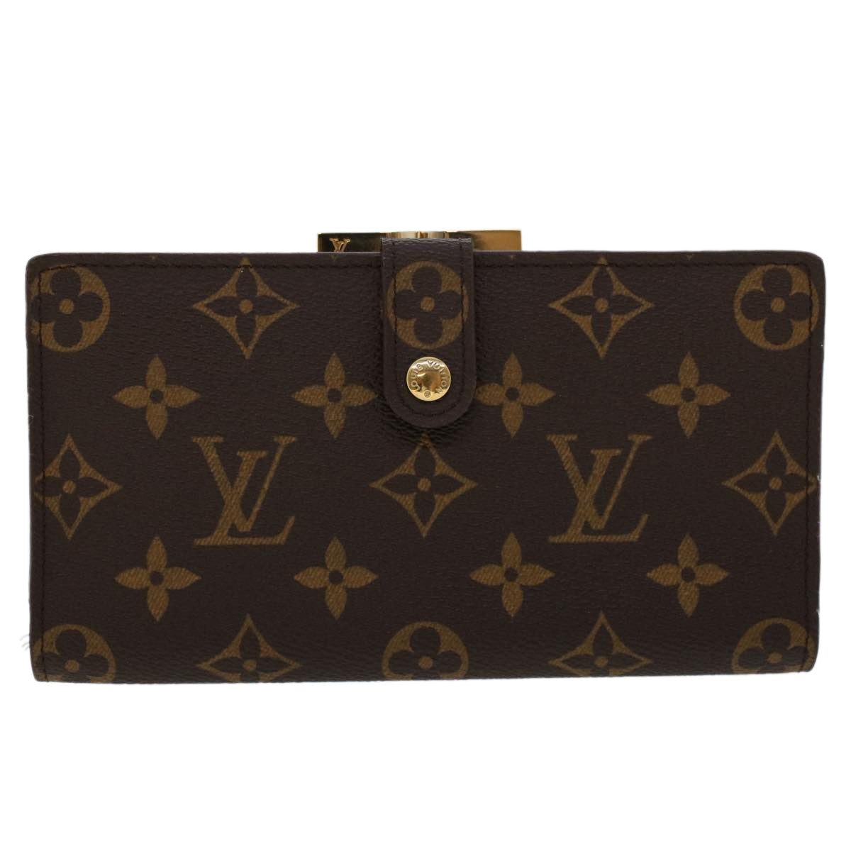 LOUIS VUITTON Monogram Continental Wallet North America T61217 LV Auth yk7469