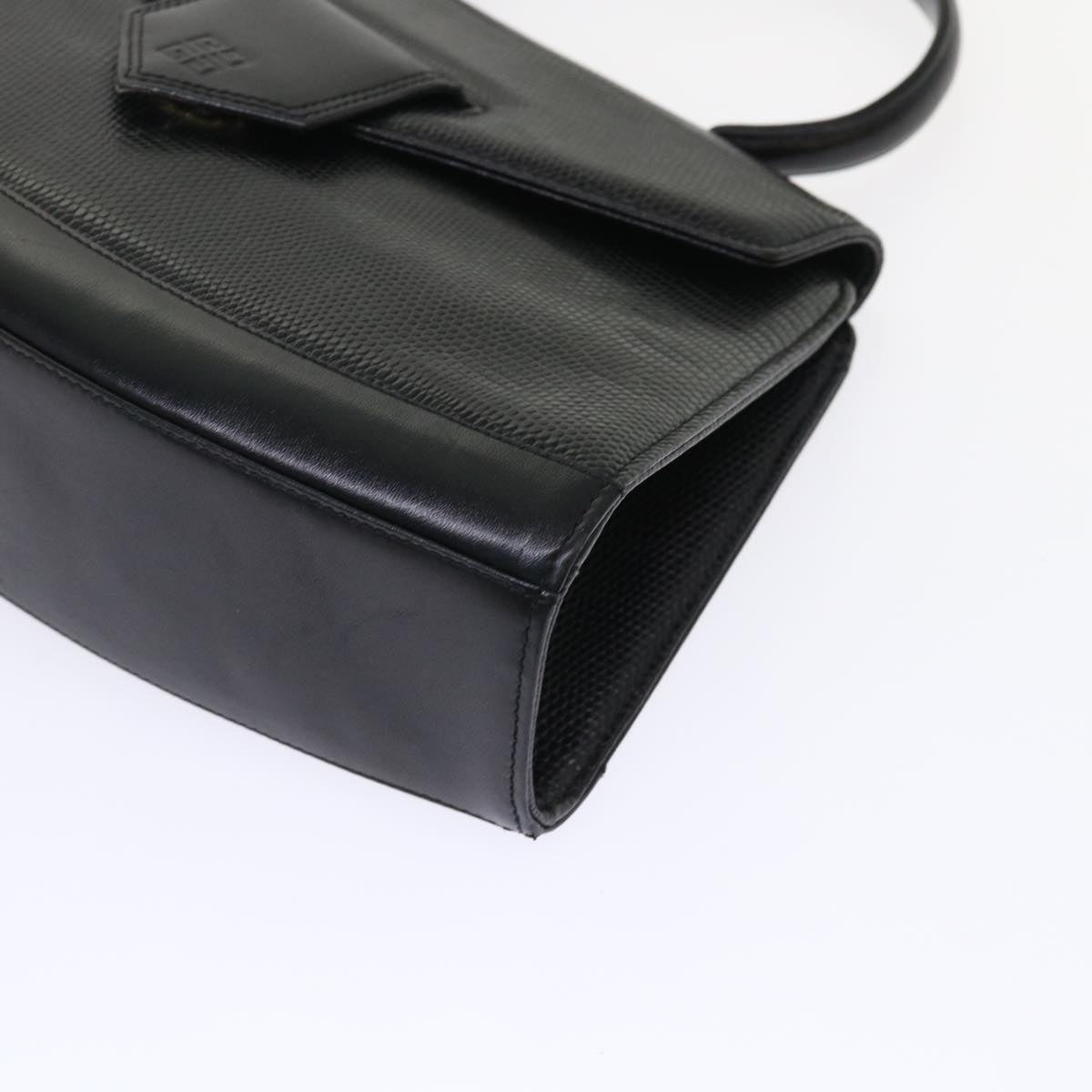 GIVENCHY Hand Bag Leather Black Auth yk7688B