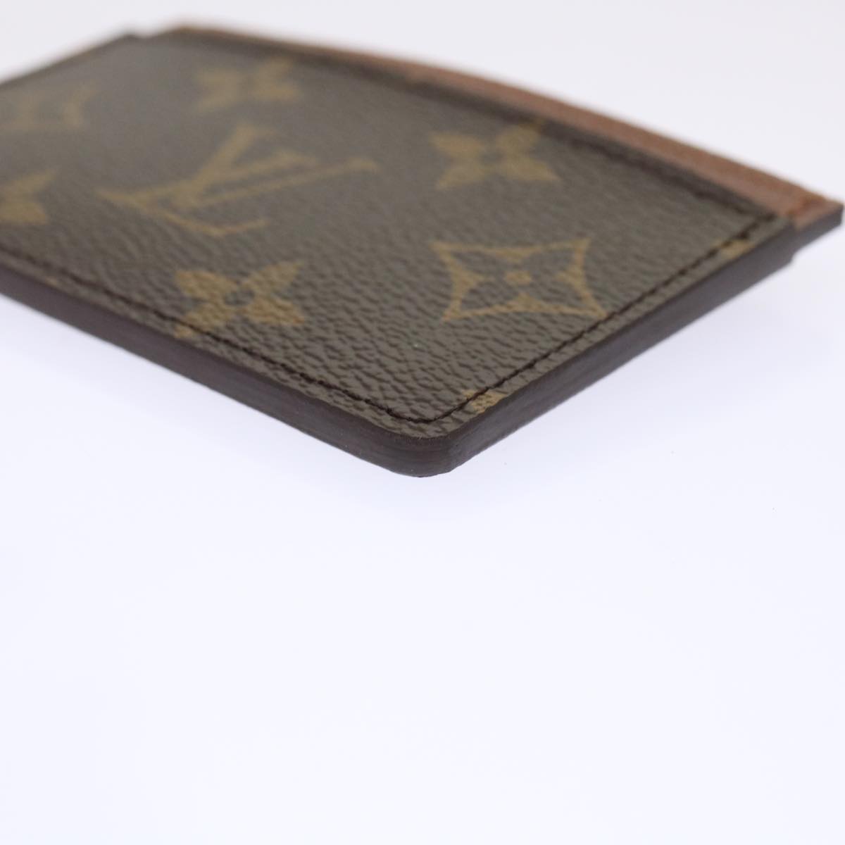 LOUIS VUITTON Monogram Porte Cartes Simple Card Case M61733 LV Auth yk7721