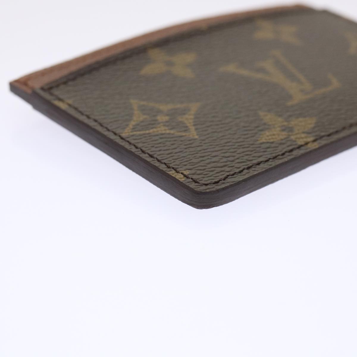 LOUIS VUITTON Monogram Porte Cartes Simple Card Case M61733 LV Auth yk7721