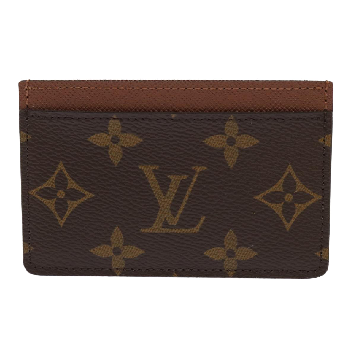 LOUIS VUITTON Monogram Porte Cartes Simple Card Case M61733 LV Auth yk7721