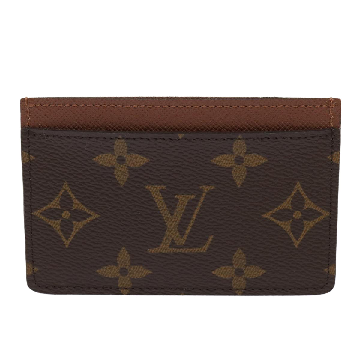 LOUIS VUITTON Monogram Porte Cartes Simple Card Case M61733 LV Auth yk7721