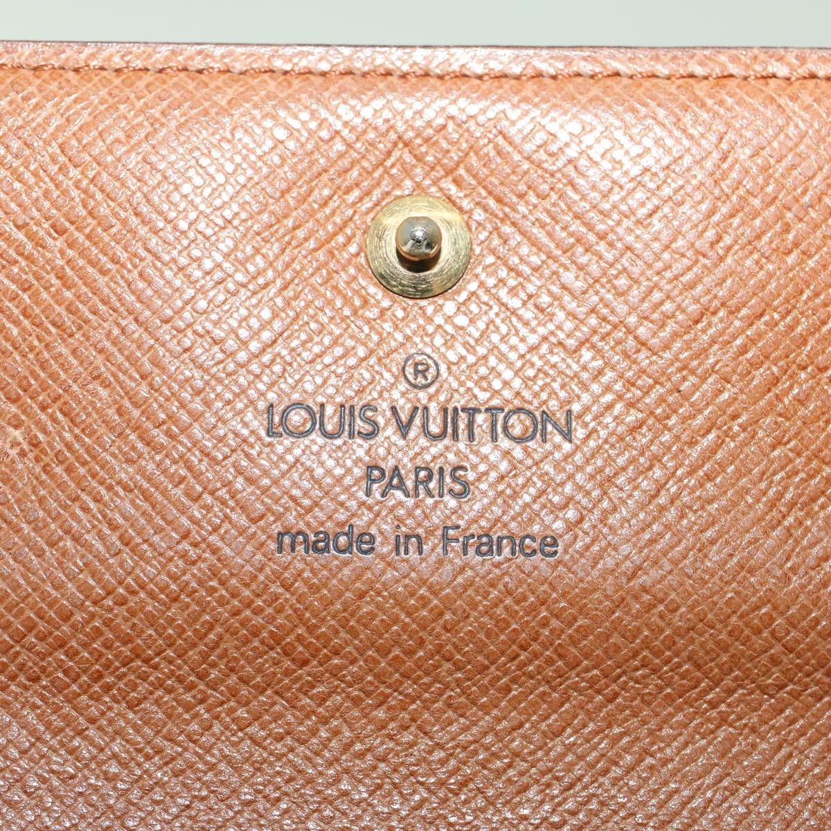 LOUIS VUITTON Monogram Porte Monnaie Bier Cartes Crdit Wallet M61652 Auth yk7784