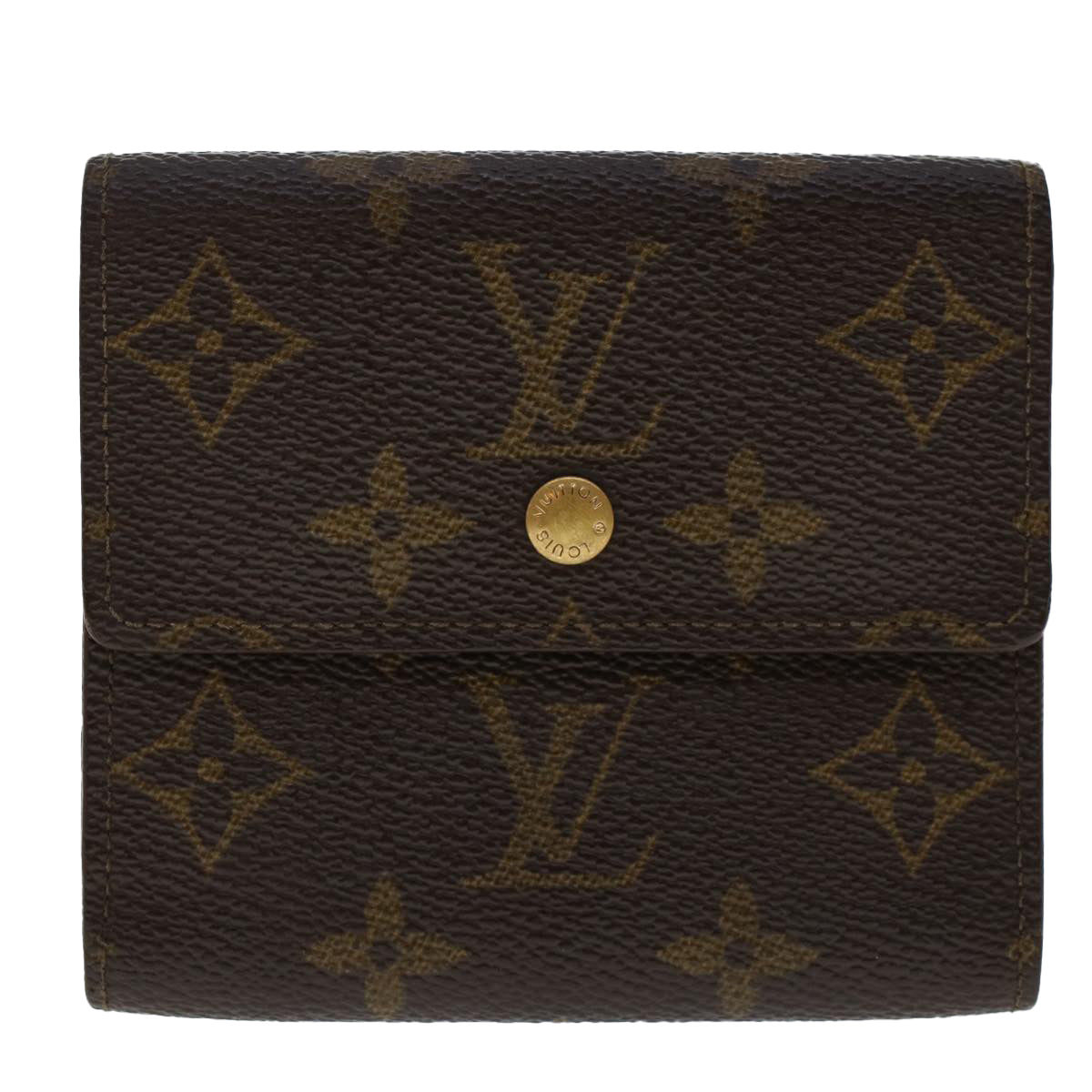 LOUIS VUITTON Monogram Porte Monnaie Bier Cartes Crdit Wallet M61652 Auth yk7784